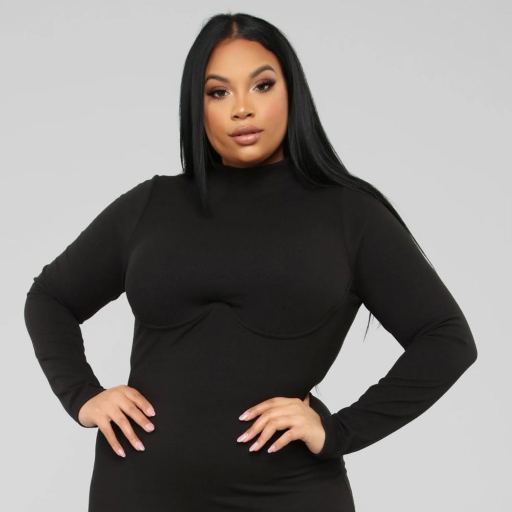 Mock Neck Dress